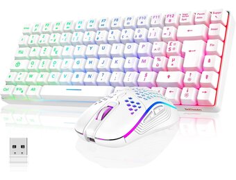 Draadloos AZERTY Gaming Toetsenbord & Muis Combo - 29% Korting