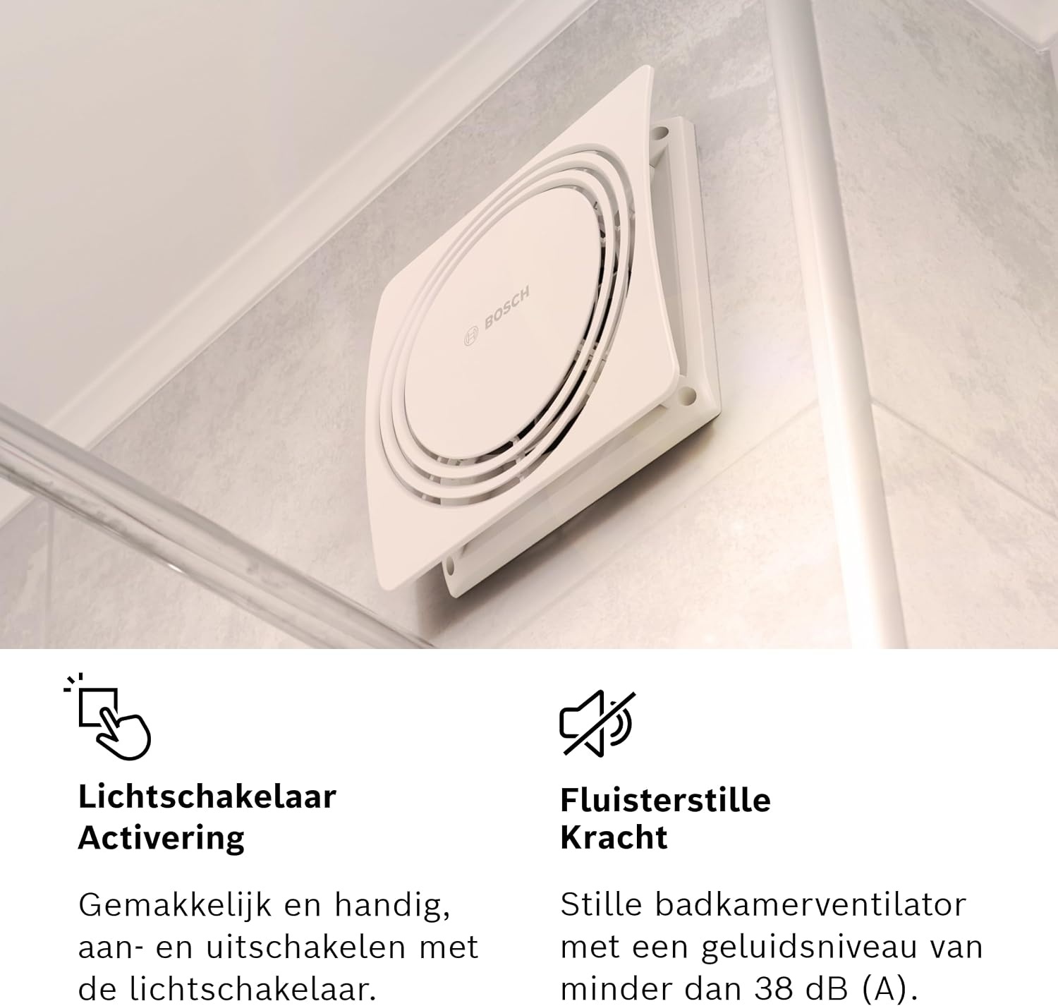 Bosch Stille Badkamer Ventilator 1900 (125mm) - Nu met 29% Korting!