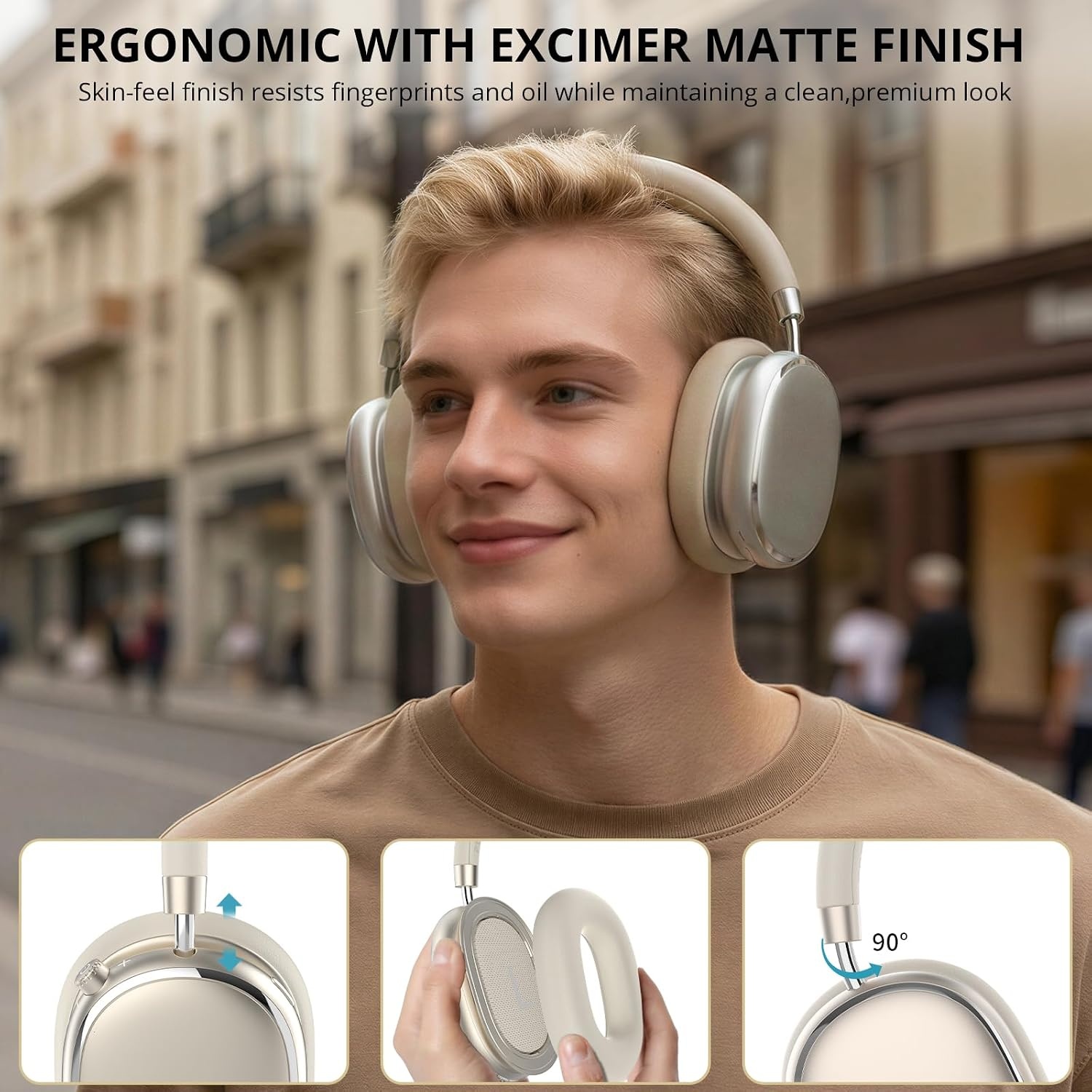 Over-ear Koptelefoon ANC Bluetooth 6.0 | 120u Speeltijd | 57% Korting