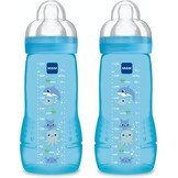 MAM Easy Active Babyfles 330 ml Blauw (2 stuks) - 34% Korting