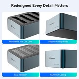 Yottamaster 5-Bay Docking Station - Snel & Veilig Opslag