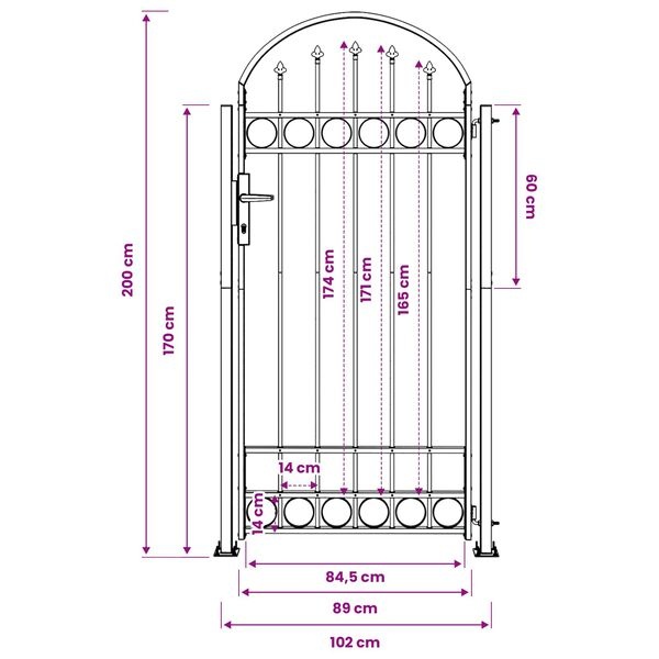 Hekpoort Grijs Staal - 102 x 200 cm - 35% Korting!