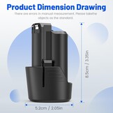 ASUNCELL Pack of 2 4000 mAh Lithium Ion Battery for Dremel 8260 8240 8250 Battery Rotation Tool Multifunctional Tool 12V 4Ah Li-ion Replacement Battery