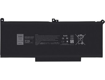 Accu F3YGT voor Dell Latitude 7000-serie - 7.6V 60Wh