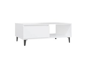 Moderne Salontafel Wit Bewerkt Hout - 69% Korting!