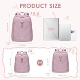 Ruime Laptop Rugzak 15.6" Waterafstotend - Roze Violet (33% Korting)
