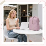 Ruime Laptop Rugzak 15.6" Waterafstotend - Roze Violet (33% Korting)