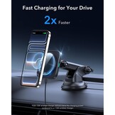 Magnetische Draadloze Autolader iPhone 12-17 | Qi2 15W MagSafe | 1600g Houdkracht | Dashboardhouder