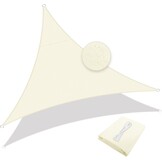 Rechthoekig Zonnezeil 2.5x4m Crème 95% UV-bescherming + Bevestigingsset (39% Korting)