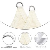 Rechthoekig Zonnezeil 2.5x4m Crème 95% UV-bescherming + Bevestigingsset (39% Korting)