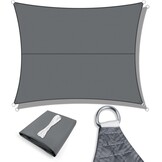 Rechthoekig Zonnezeil 2.5x4m Crème 95% UV-bescherming + Bevestigingsset (39% Korting)