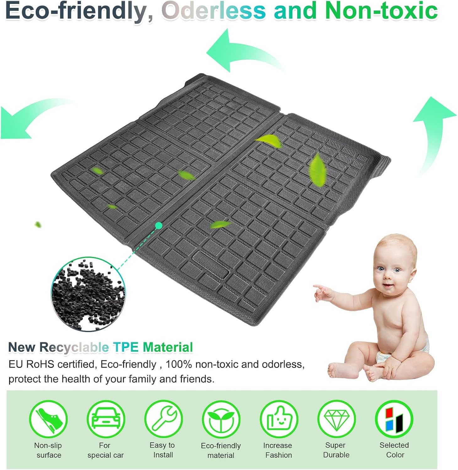 Kofferbakmat TPE Cupra Tavascan 2025-2027 VZ | 60% Korting | Opvouwbaar & Waterdicht
