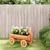 Decoratieve Houten Wagen met Korting - 70x43x54 cm