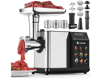 Krachtige Vleesmolen met Touchscreen - 30% Korting