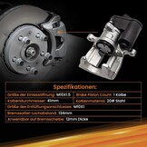 Set Achterste Remklauwen Links + Rechts VW Tiguan 5N (2007-2018) - 58% Korting