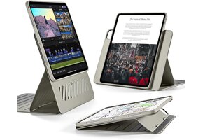 Hoes iPad Pro 12.9" (2022/2021) - Afneembaar, 9 standen, Titanium - 47% Korting!