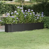 Ruime Antraciet Plantenbak (224x40x36cm) - 33% Korting