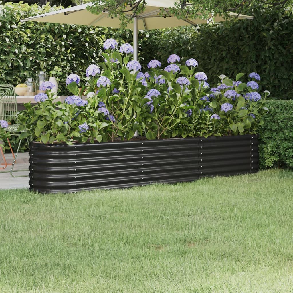 Ruime Antraciet Plantenbak (224x40x36cm) - 33% Korting