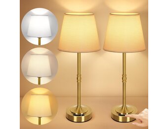 Draadloze LED Tafellamp Goud (2 stuks) - 29% Korting