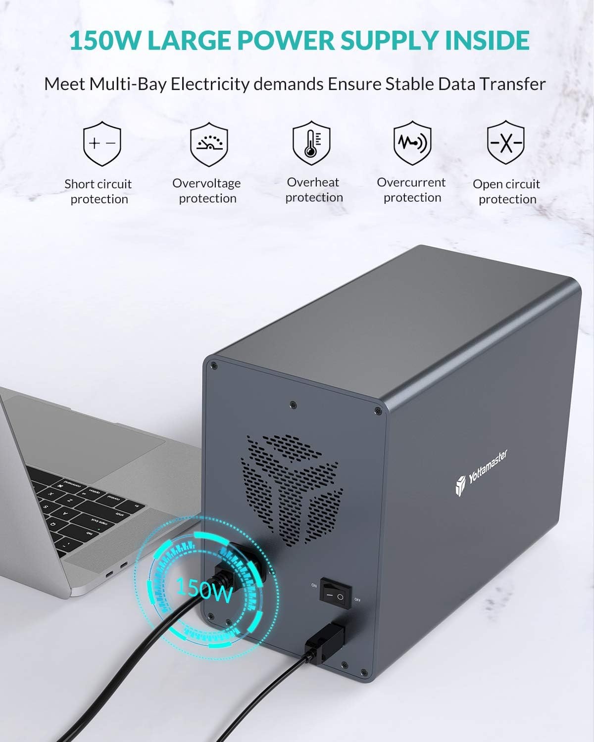 Externe 5-Bay HDD/SSD Behuizing - Aluminium - 30% Korting