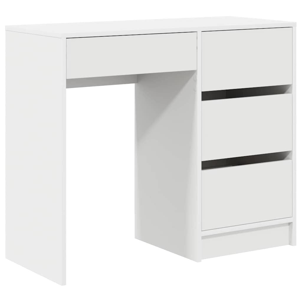 Wit Bureau met Lade en Plank - 54% Korting!