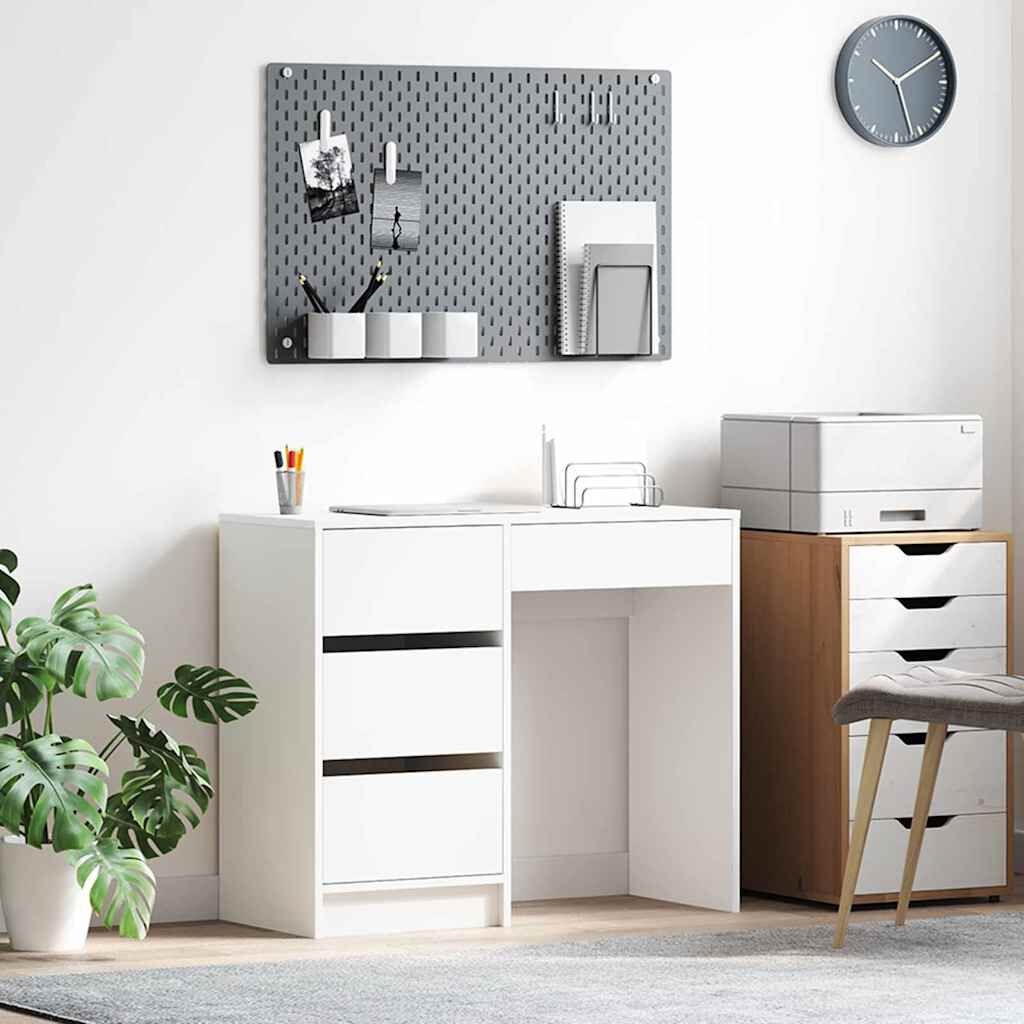 Wit Bureau met Lade en Plank - 54% Korting!