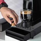 Roestvrijstalen Espressolade met Knock Box & Slagstang (Zwart) - 29% Korting!