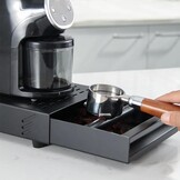 Roestvrijstalen Espressolade met Knock Box & Slagstang (Zwart) - 29% Korting!