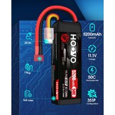 RC Lipo Accu's 3S 11.1V 5200mAh 50C (2 stuks) - 29% Korting