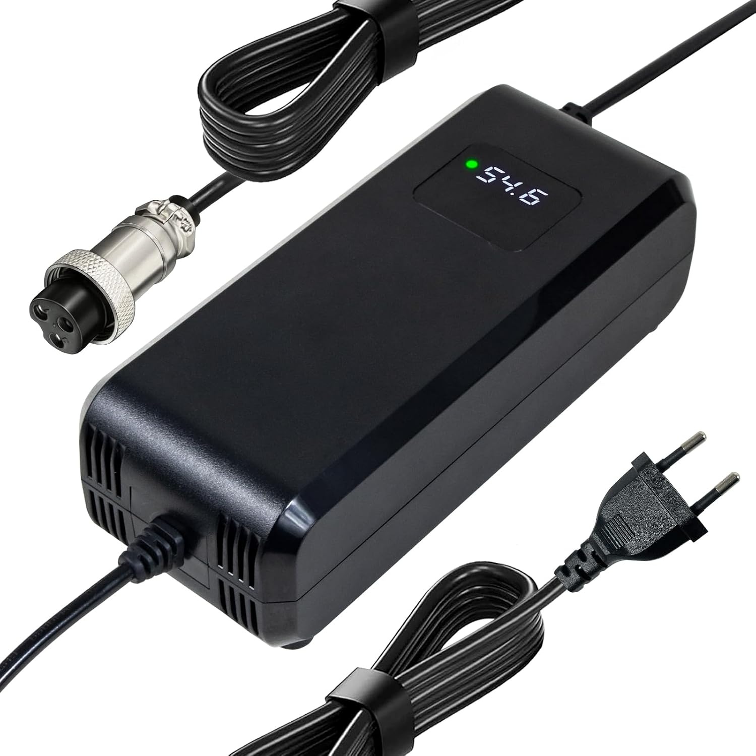 Snellader 48V Lithium Batterij E-bike/Scooter (Kugoo M4) | 54.6V 4A met Display | 34% Korting