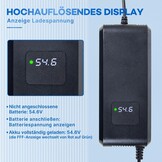 Snellader 48V Lithium Batterij E-bike/Scooter (Kugoo M4) | 54.6V 4A met Display | 34% Korting