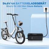Snellader 48V Lithium Batterij E-bike/Scooter (Kugoo M4) | 54.6V 4A met Display | 34% Korting