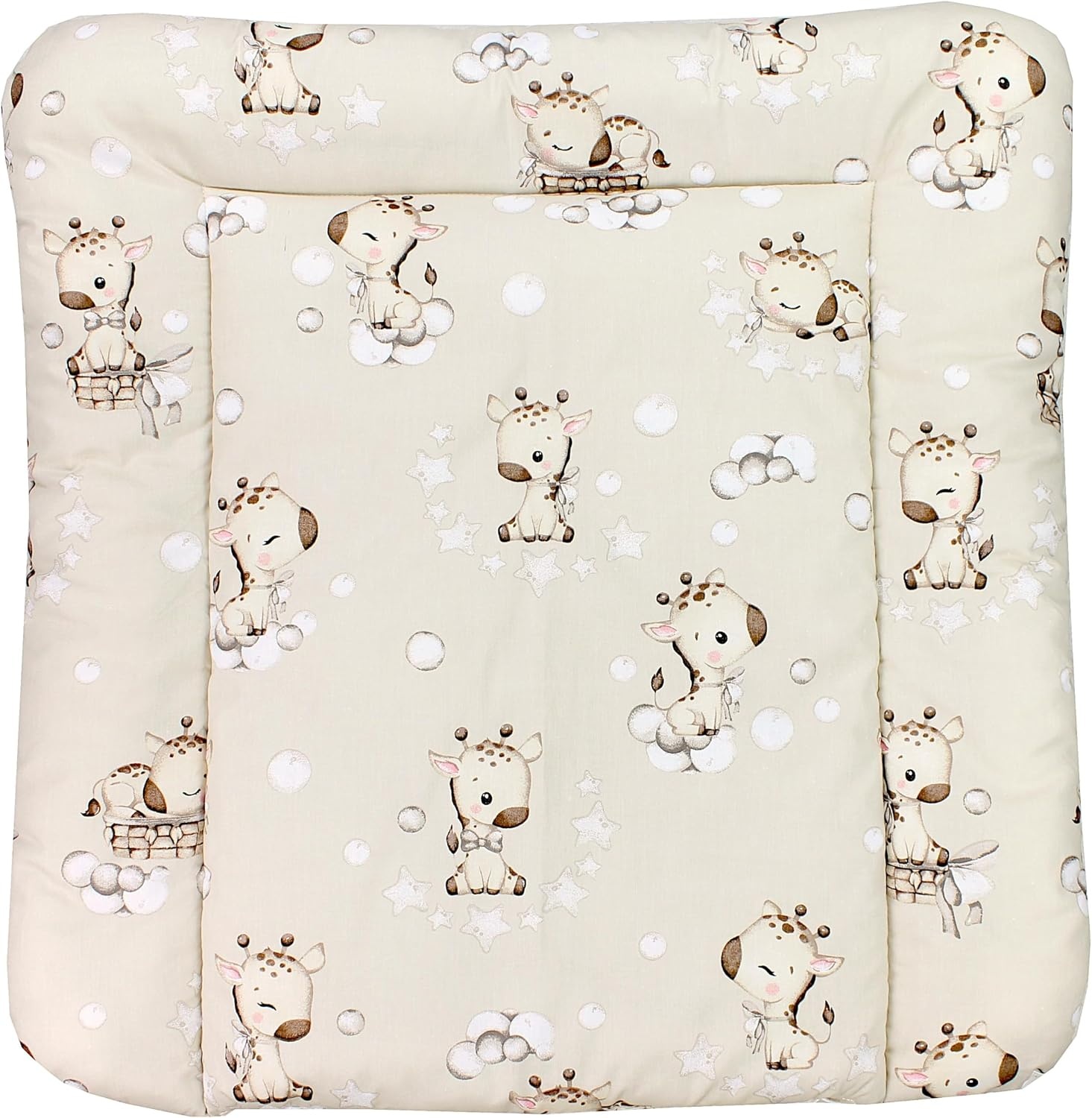 Aankleedkussen Baby 70x50 cm Giraffe/Beige | 55% Korting