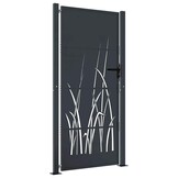 VidaXL Poort 105x205cm Staal Antraciet - 35% Korting!