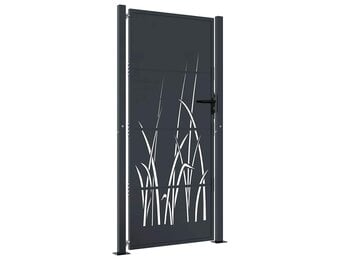 VidaXL Poort 105x205cm Staal Antraciet - 35% Korting!