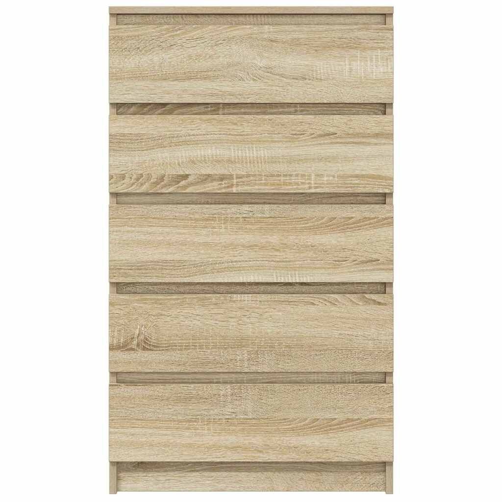 vidaXL Ladekast 60x36x103 cm bewerkt hout sonoma eikenkleurig