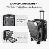 Handbagage Koffer 20 inch met Laptopvak & 15% Uitbreidbaar (52% Korting)