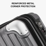 LEVEL8 Handbagage Koffer 20 inch met Laptopvak - Uitbreidbaar - Grijs