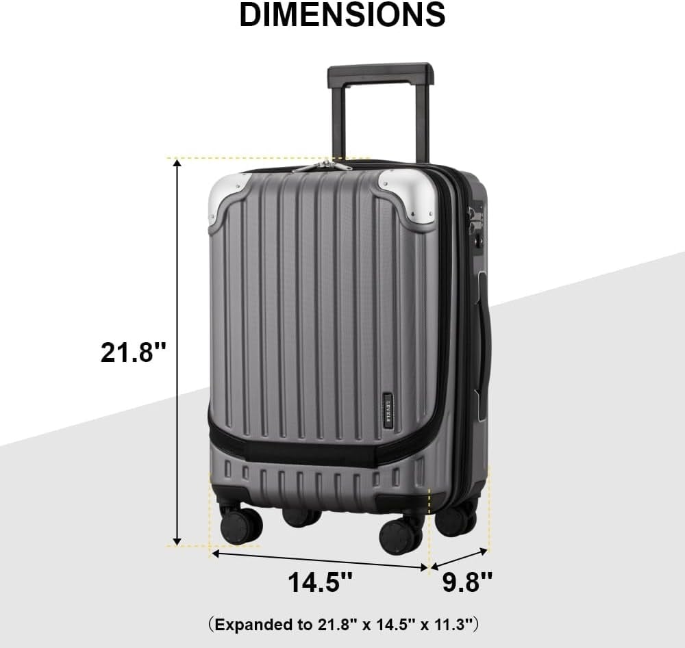 Handbagage Koffer 20 inch met Laptopvak & 15% Uitbreidbaar (52% Korting)