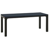 vidaXL Tuinbank 110 cm staal en HKC zwart
