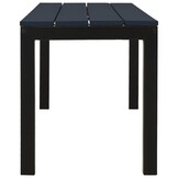 vidaXL Tuinbank 110 cm staal en HKC zwart
