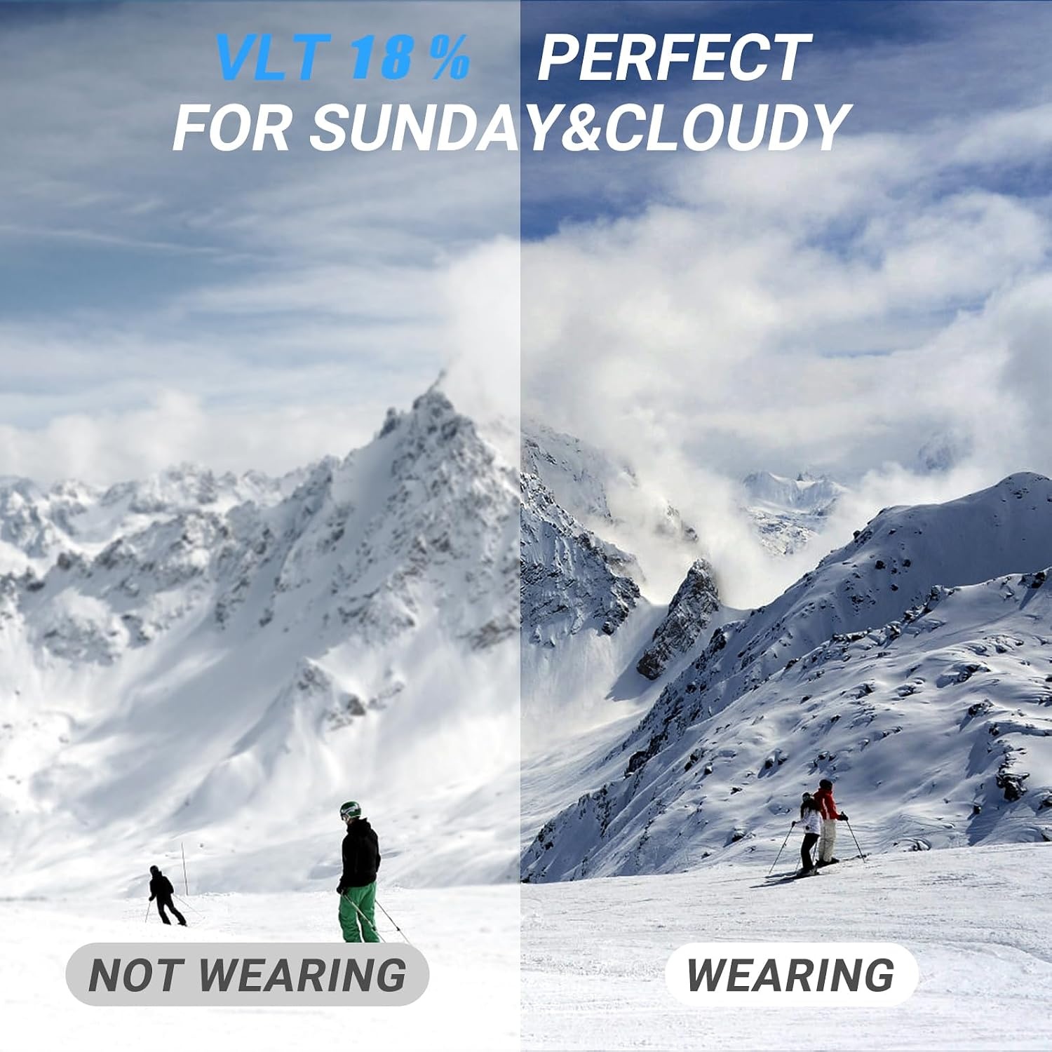 Skibril voor Ski/Snowboard - Helmcompatibel, UV400, Anti-Mist - 53% Korting