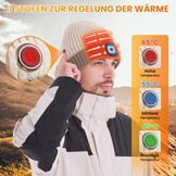 54% Korting: Verwarmde Uniseks Muts met Oplaadbare Accu & LED