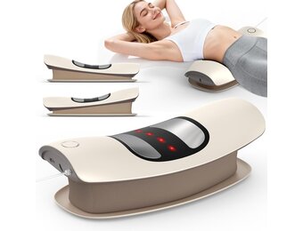 Artmory Elektrische Rugstretcher - 5-in-1 Massageapparaat met Warmte en EMS - Wit