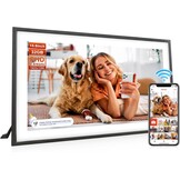 QCREA 15,6 Inch Digitale Fotolijst - 32GB - Full HD Touchscreen - Zwart en Wit