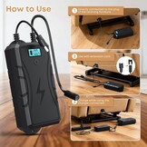 Accupack voor meubels, 2500 mAh, universele oplader voor elektrische ligstoelen en banken, 2-pins aansluiting