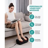 Shiatsu Voetmassageapparaat met Warmtefunctie Zwart - 59% Korting