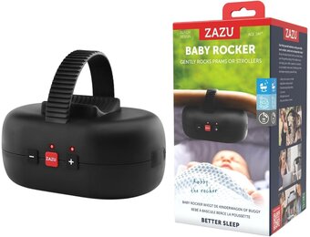 ZAZU Robby Automatische Kinderwagenwieg - Huilsensor - 5 Snelheden - Oplaadbaar - Zwart