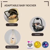 ZAZU Robby Automatische Kinderwagenwieg - Huilsensor - 5 Snelheden - Oplaadbaar - Zwart