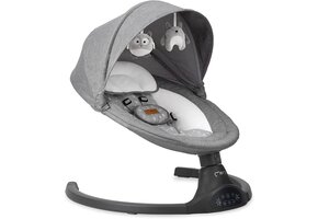 Baby Schommelstoel Grijs 52% Korting | Opvouwbaar & Bluetooth